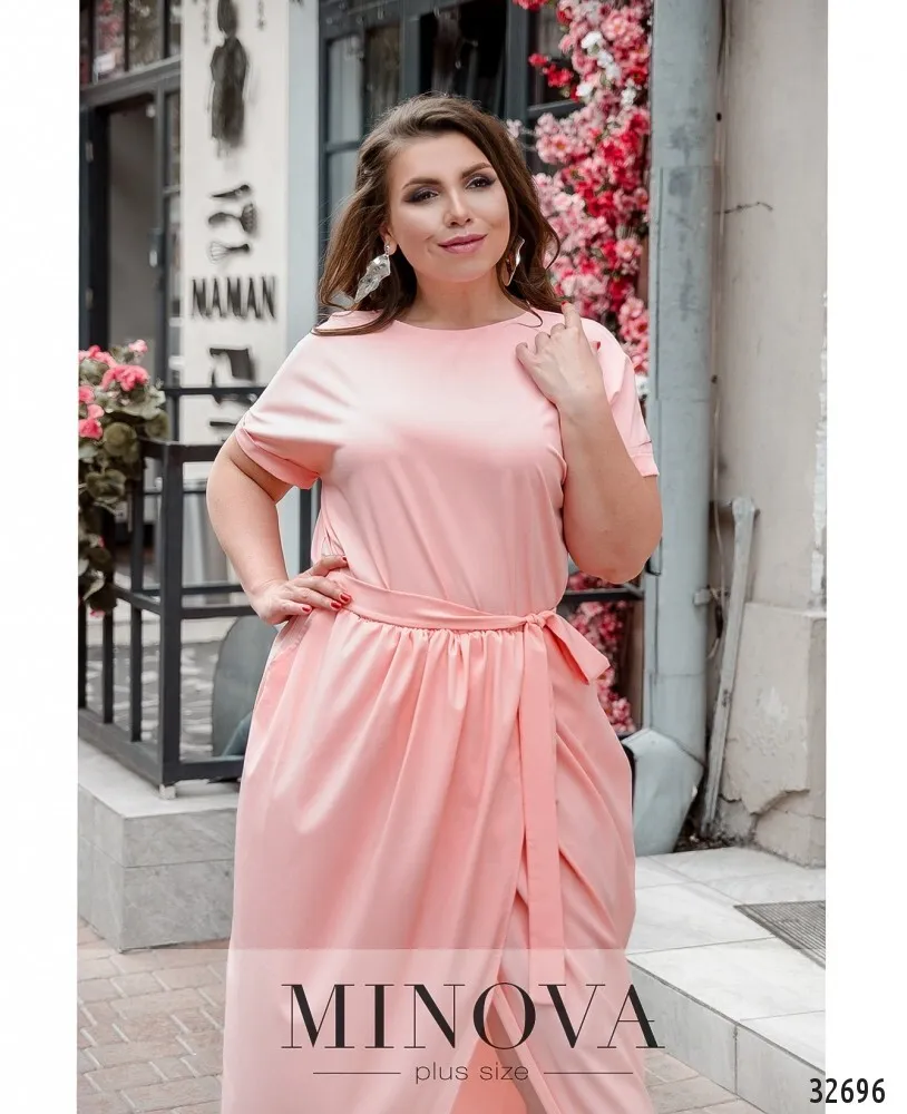 Платье 8609-1-пудра Minova