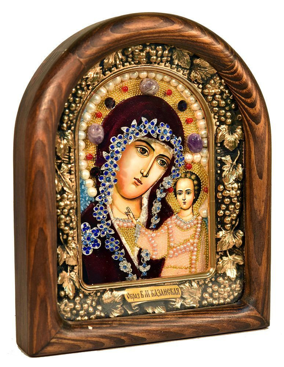 Икона Пресвятая Богородица Казанская бисер