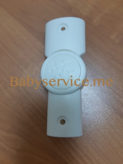 Шарнир ручки овал 42*22 овал 20*30 белый