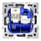 Розетка телевизионная встраиваемая VOLTUM S70 TV+RJ45 кат. 6, (графит) vls060707