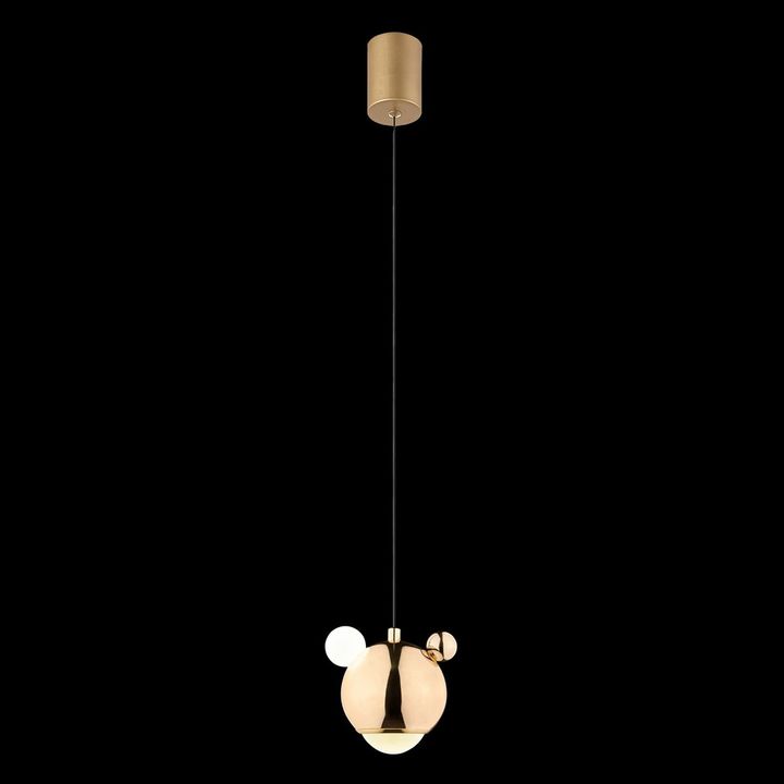 Подвесной светодиодный светильник Crystal Lux Amigo SP Led Gold