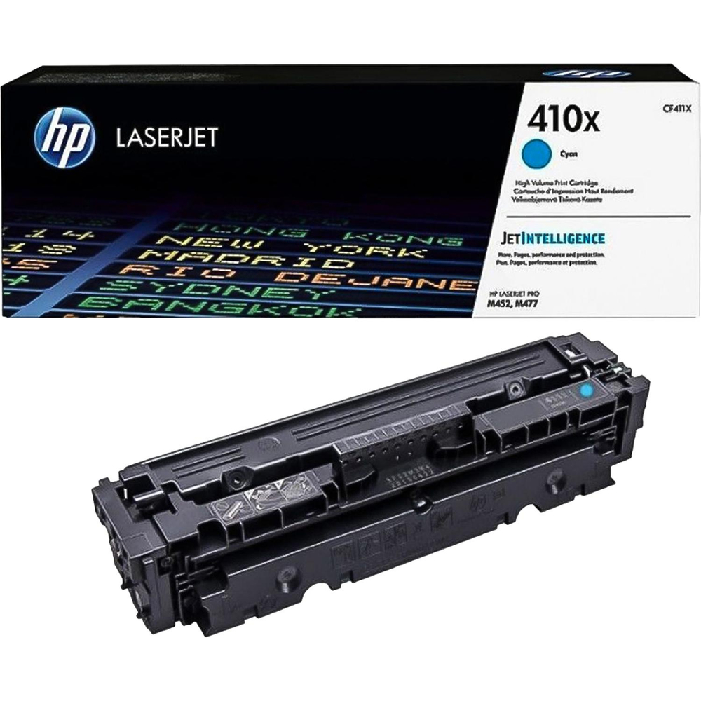 Картридж лазерный HP 410X CF411X гол. пов.емк. для CLJ M377/M452/M477