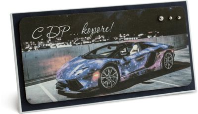 Конверт с надписью "С ДР ... короче!" Мужской