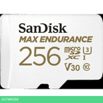 Карта памяти SanDisk microSDXC 256GB с адаптером (SDSQQVR-256G-GN6IA)