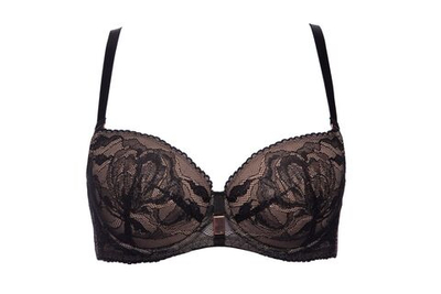 Бюстгальтер Frozen Black с чашками на тонком поролоне (Размер: 65E) (Цвет: черный)