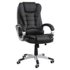 Кресло офисное BRABIX "Comfort MS-003", 6 массажных модулей, экокожа, черное, 532521