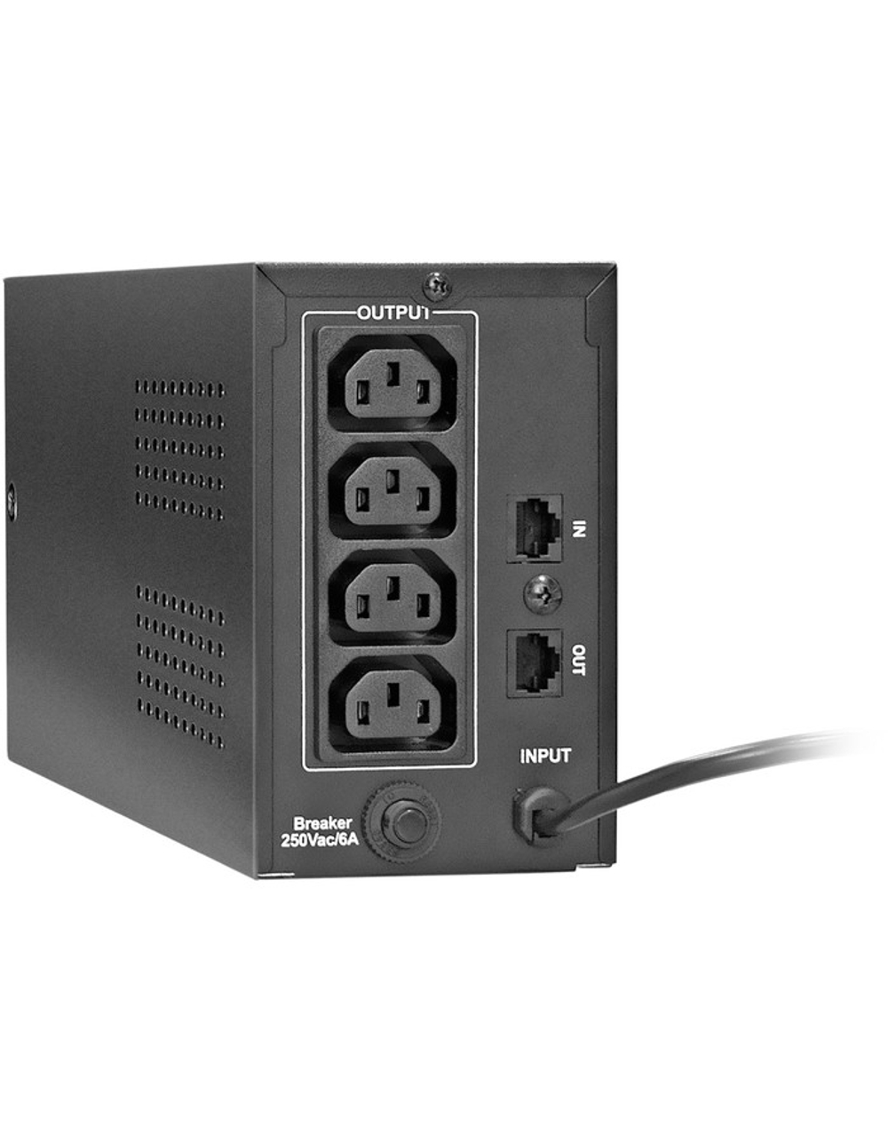 Источник бесперебойного питания Exegate EP285473RUS ИБП ExeGate Power Back BNB-850.LED.AVR.C13.RJ &lt;850VA/480W, LED, AVR,4*IEC-C13, RJ45/11, Black&gt;