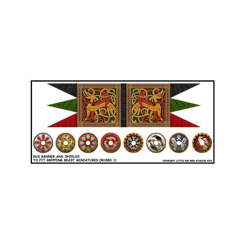 LBMS SAGA013  Pagan Rus Banner  Shield Transfers