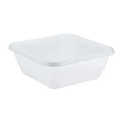 Таз квадратный 17л Белый