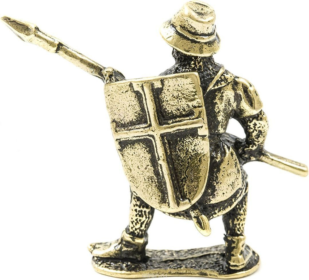 Фигурка Рыцари "Рыцарь Гастат", латунь. Игрушка литая металлическая 54 мм (1:32)