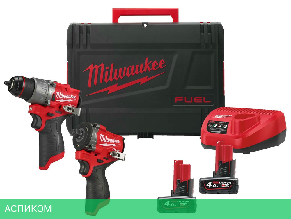 Набор электроинструментов Milwaukee M12FPP2X2-402X (4933498741)