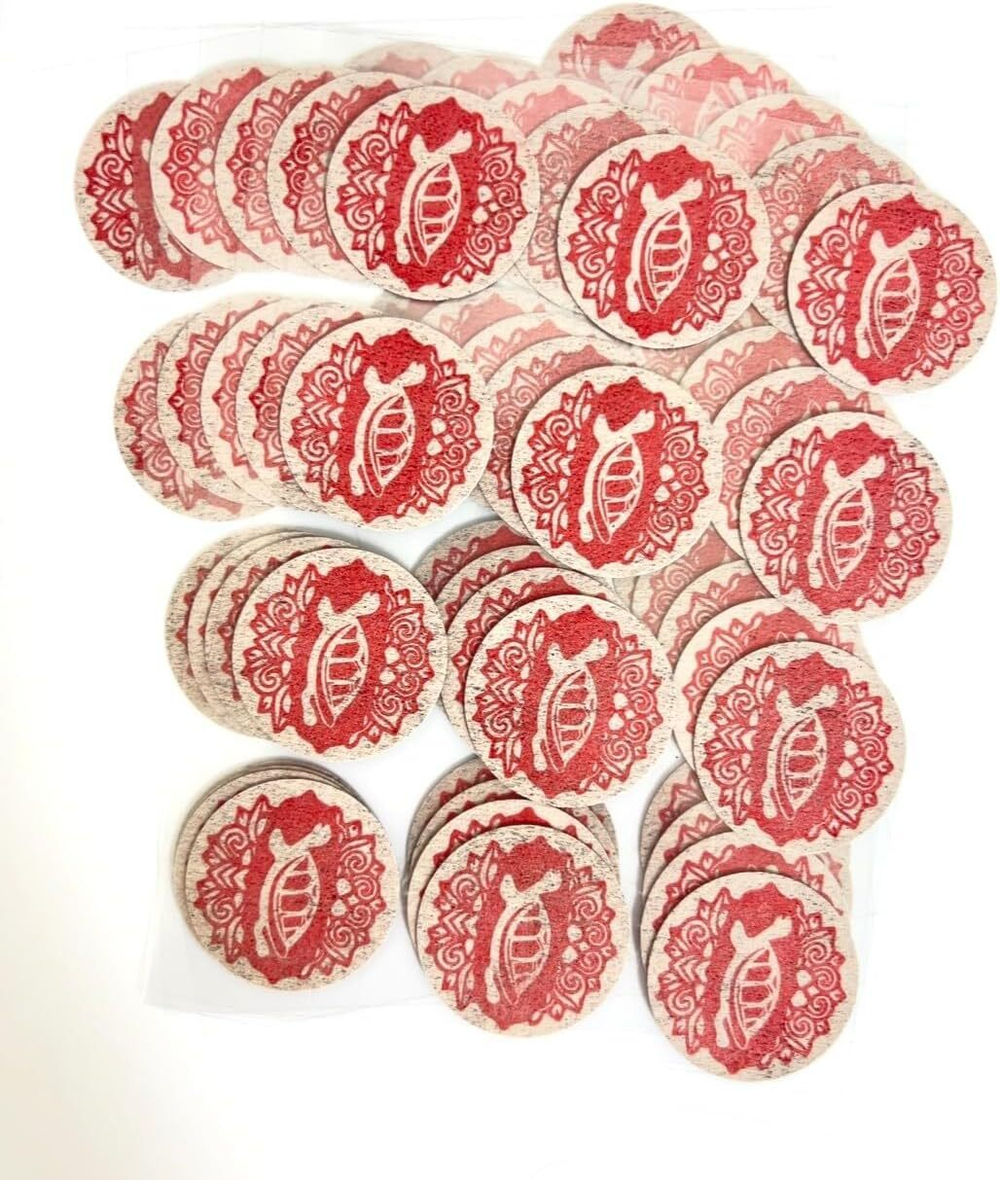 Пластыри обезболивающий с красным корейским 6-летнем женьшенем Korean Power Red Ginseng Coin 28 мм, 60 шт