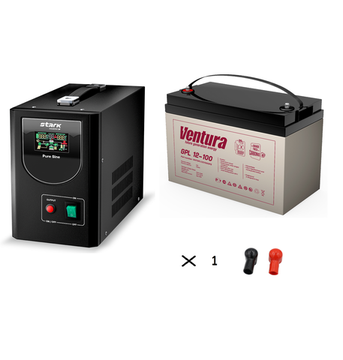 Комплект ИБП Stark Country 500 PS + АКБ Ventura GPL 12-100