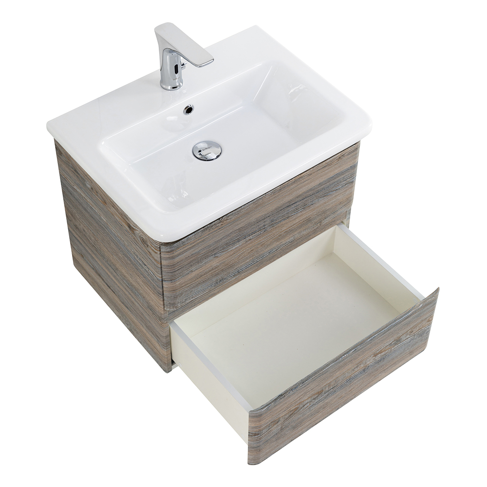 Тумба подвесная с керамической раковиной BelBagno ALBANO-CER-600-2C-SO-PS