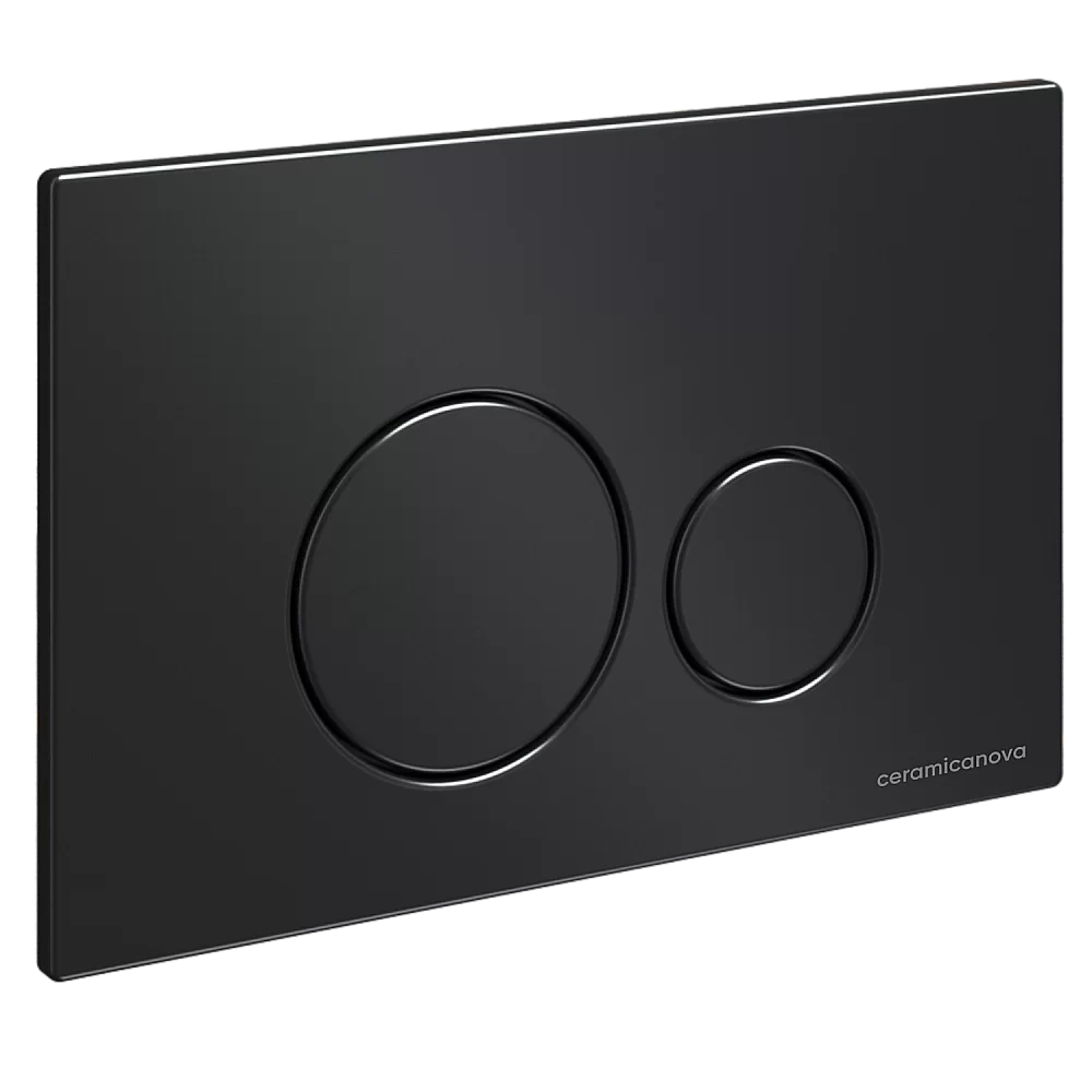 Унитаз подвесной Ceramica Nova Metropol CN4002MB_1001B_1000 черный матовый, безободковый, с крышкой микролифт, с инсталляцией и черной матовой кнопкой