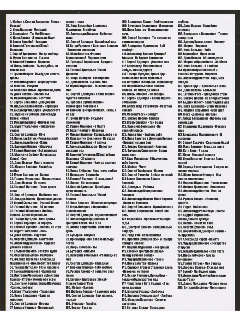 Блатной вечерок под шансон (КЛИПЫ на DVD)