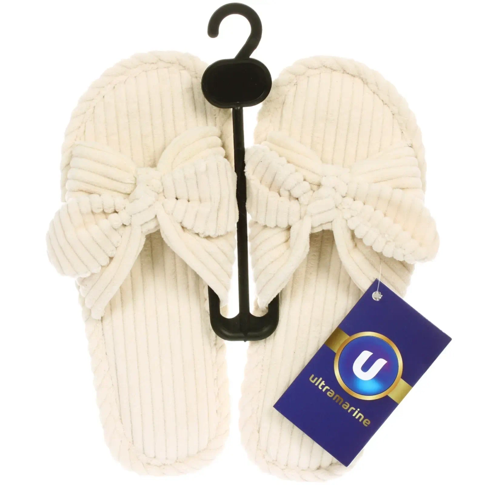 Тапочки женские домашние «COZY», цвет бежевый, р-р 36-37