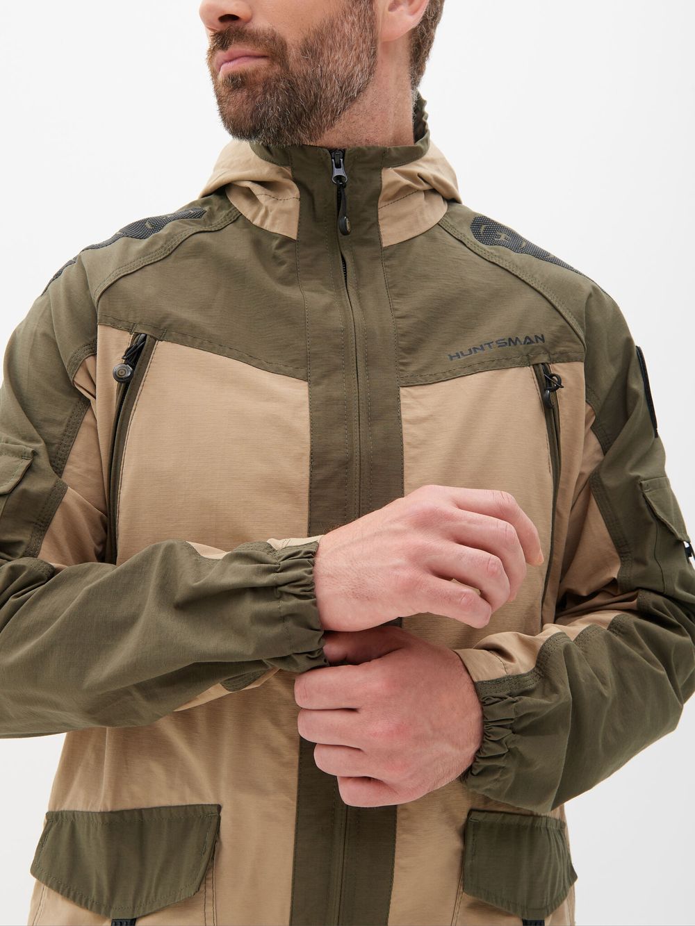 Костюм летний Горка-Люкс ткань Nylon Cotton Рип-Стоп цвет Хаки/Песок