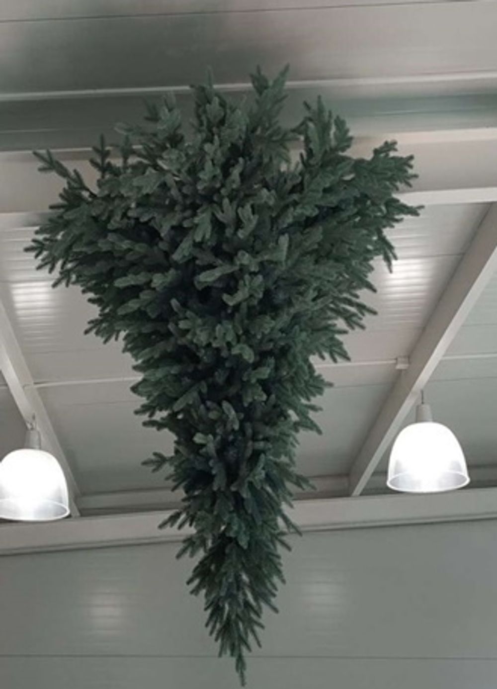 Ель подвесная потолочная «Люстра» с встроенной гирляндой