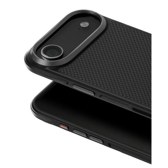 Чехол Uniq Keva MagSafe для iPhone Air Kevlar Carbon Black (IP6.6(2025)-KEVAMCBLK)