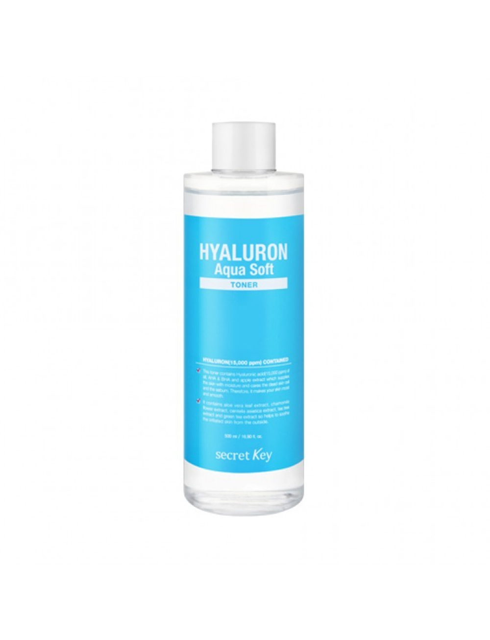 Гиалуроновый тонер с эффектом микро-пилинга SECRET KEY HYALURON SOFT MICRO-PEEL TONER (500ml)