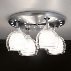 Citilux Самба CL158142 Люстра с поворотными плафонами Алюминий Хром