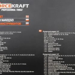 Набор инструментов 77пр. 1/4'', 1/2''(6гр.)(4-32мм) FORCEKRAFT FK-4772-5