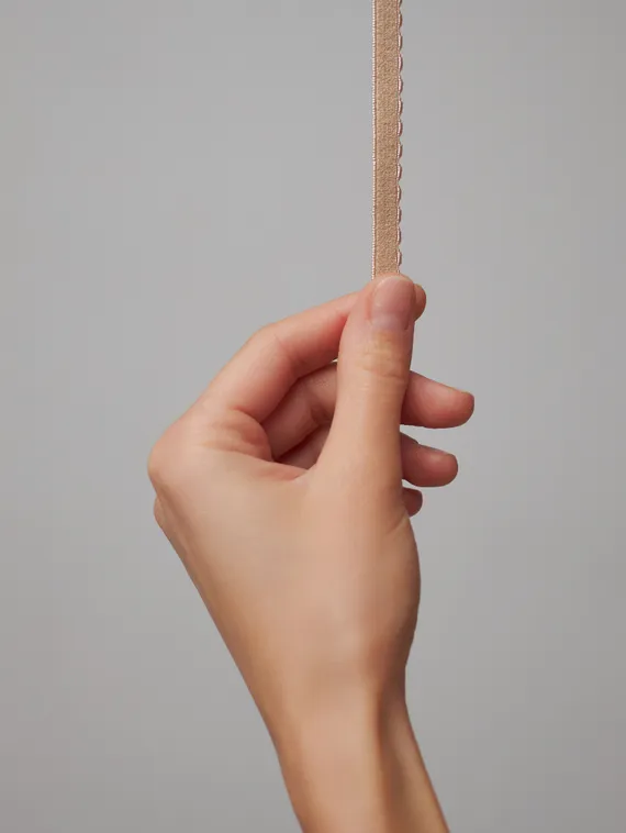 775 641/8 ОПТ Резинка отделочная Lauma Fabrics, 8 мм, бежевый 775