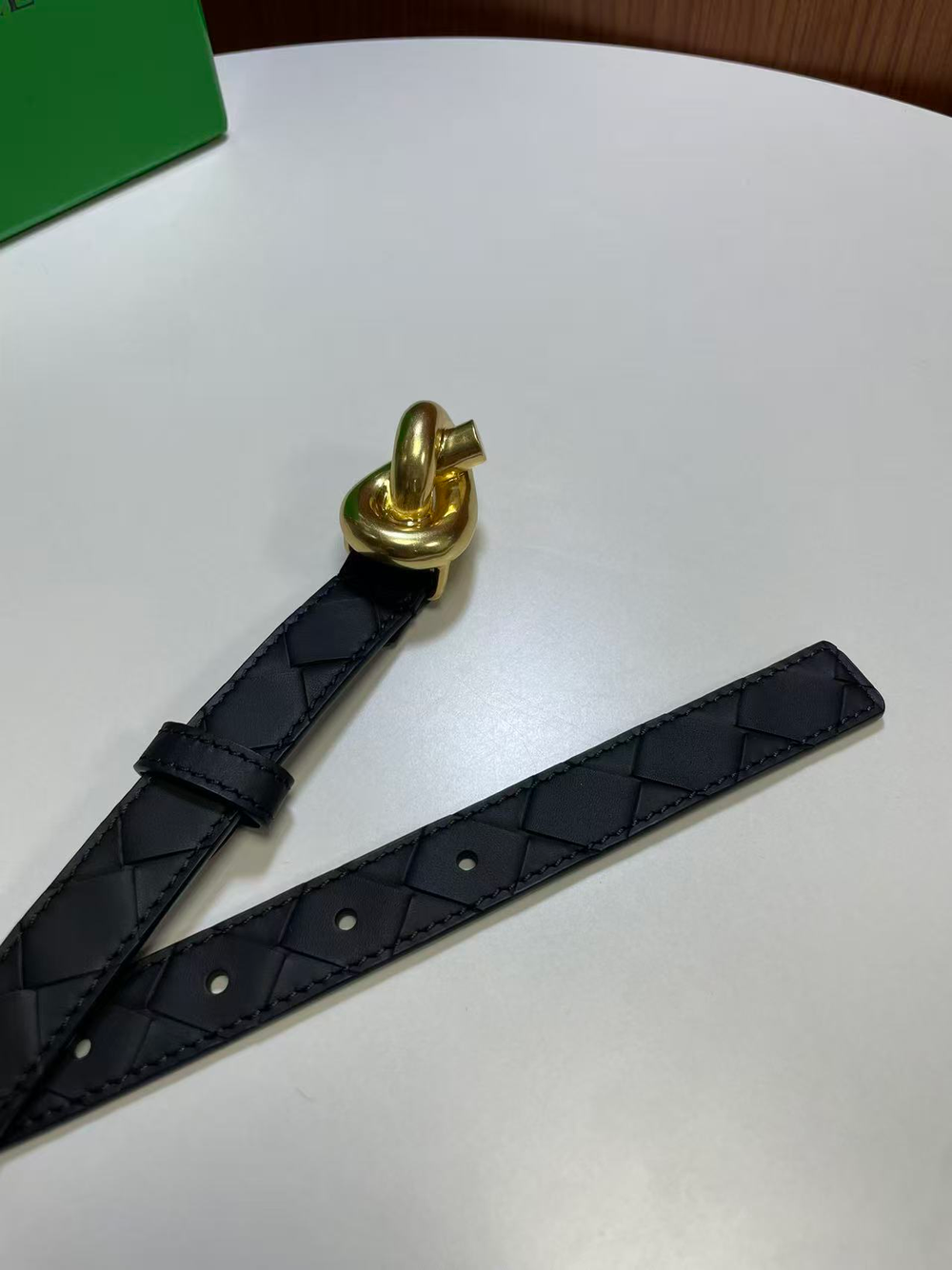 Ремень с плетением Intercciato