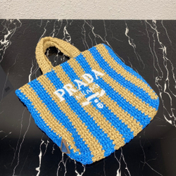 Prada Raffia Tote Bag 24 cm