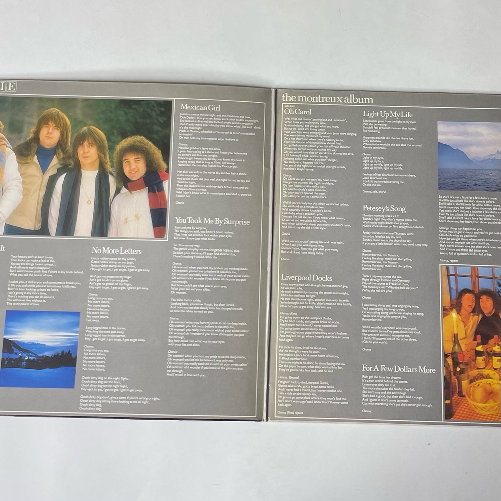 Винтажная виниловая пластинка LP Смоуки Smokie The Montreux Album (Германия 1978)