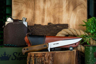 Тактический нож Intruder VG-10 (Cryo) StoneWash Орех