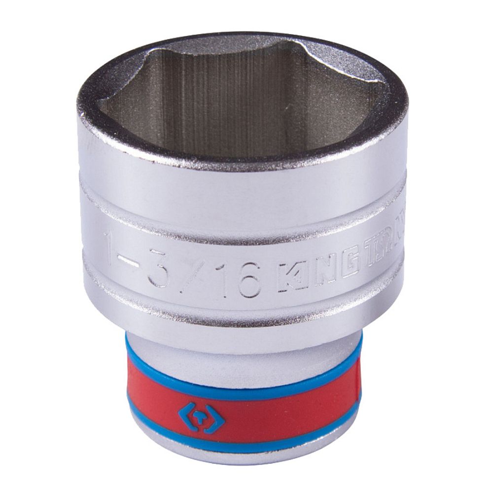 KING TONY (433538S) Головка торцевая стандартная шестигранная 1/2&quot;, дюймовая 1-3/16&quot;