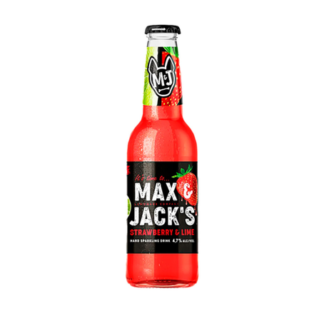 Пивной напиток Max&Jasks Strawberry & Lime 0,4 л