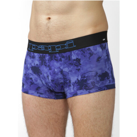 Мужские трусы боксеры синие с принтом череп PAPI