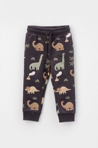 брюки  для мальчика  КР 400581/графит,динозавры к400