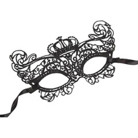 Черная ажурная текстильная маска Элизабет Bior Toys Erowoman-Eroman EE-20351