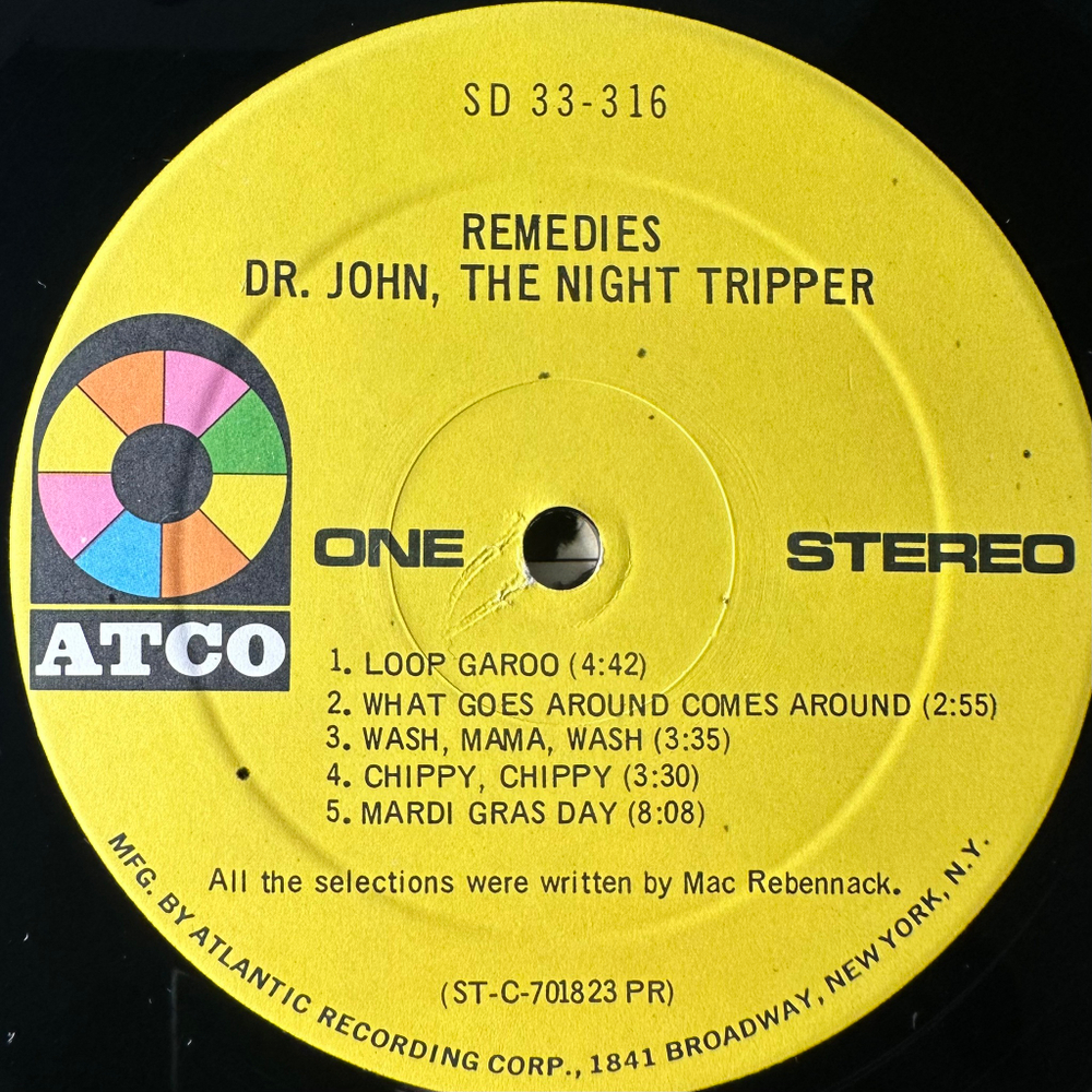 Dr. John, The Night Tripper ‎– Remedies (США 1970г.)
