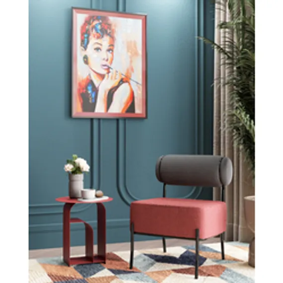 Лаунжж-кресло Roller, тёмно-серое, бордо