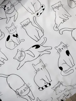 Наволочка комплект 2шт Полисатин Мечта "Tabby" 40x60 см на молнии