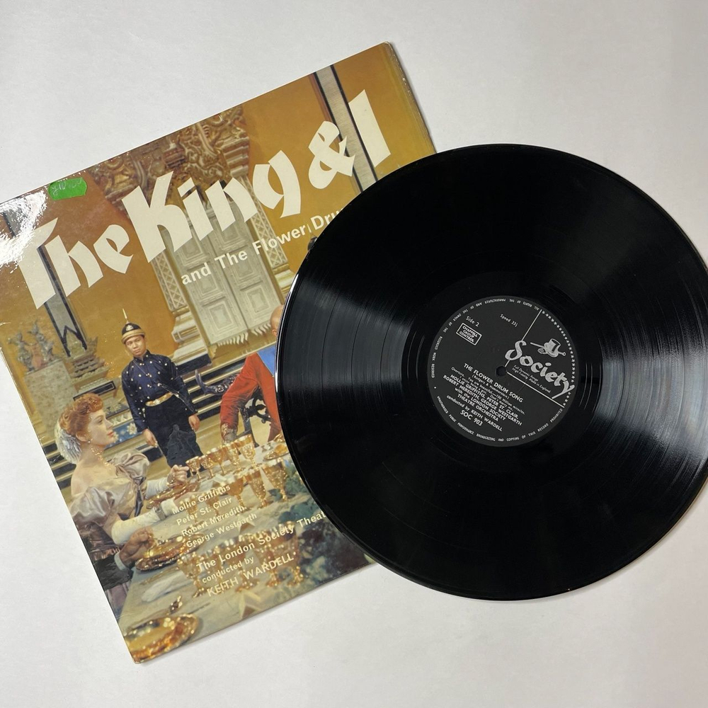 Винтажная виниловая пластинка LP Rodgers and Hammerstein The King and I and The Flower Drum Song Песня цветочного барабана (UK 1966)