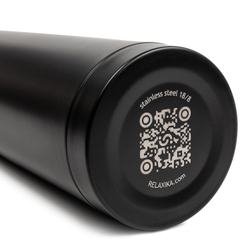 Термос Relaxika 101 (1 литр), черный (без лого)