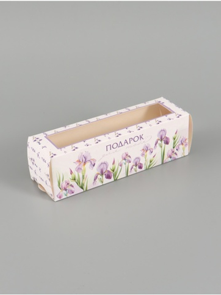 Коробка складная с окном «Подарок для тебя», 5.5×18×5.5 см, 10908537, Россия