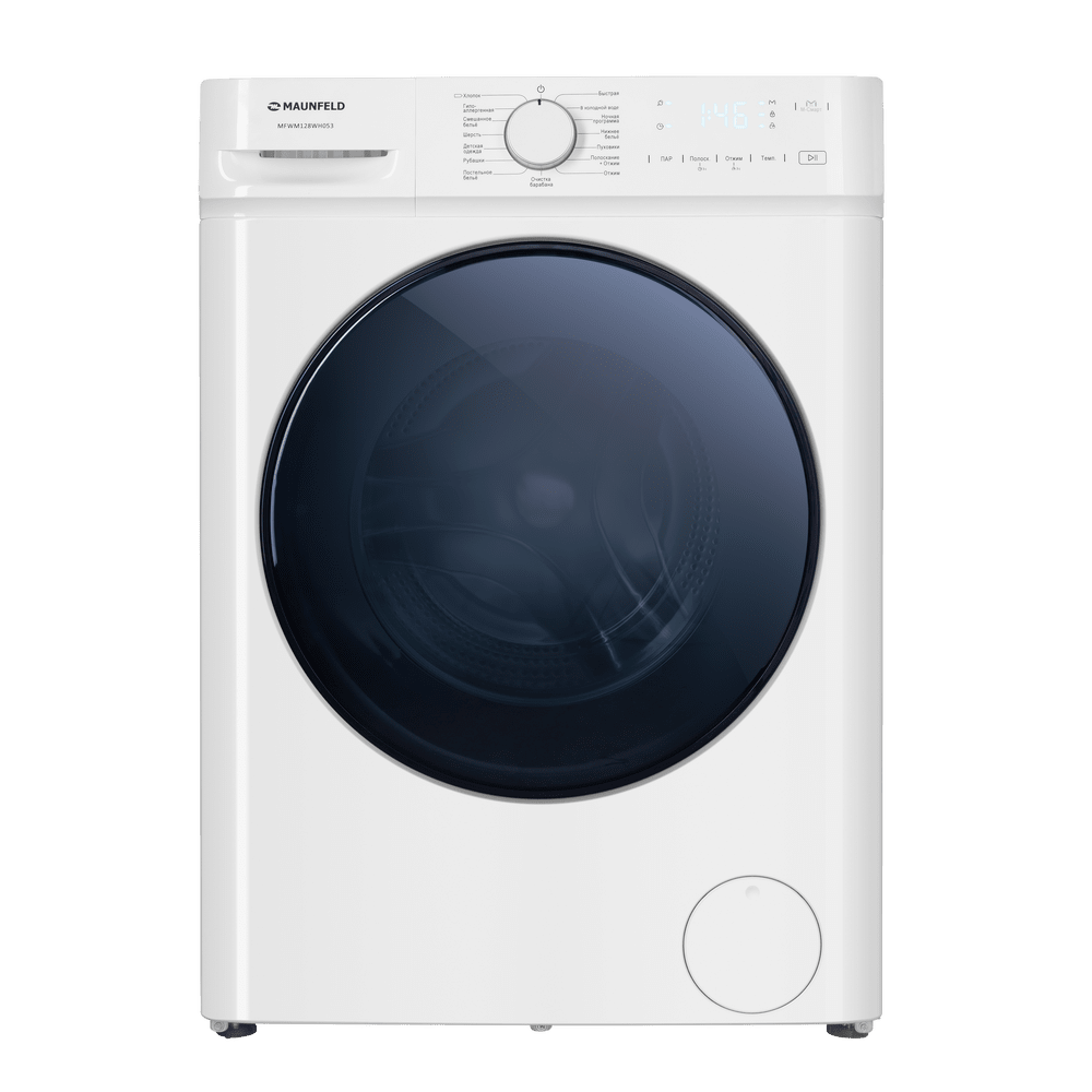 Стиральная машина c инвертором и паром MAUNFELD MFWM128WH053