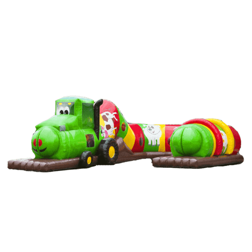 Коммерческий надувной батут "Тоннель веселый поезд"