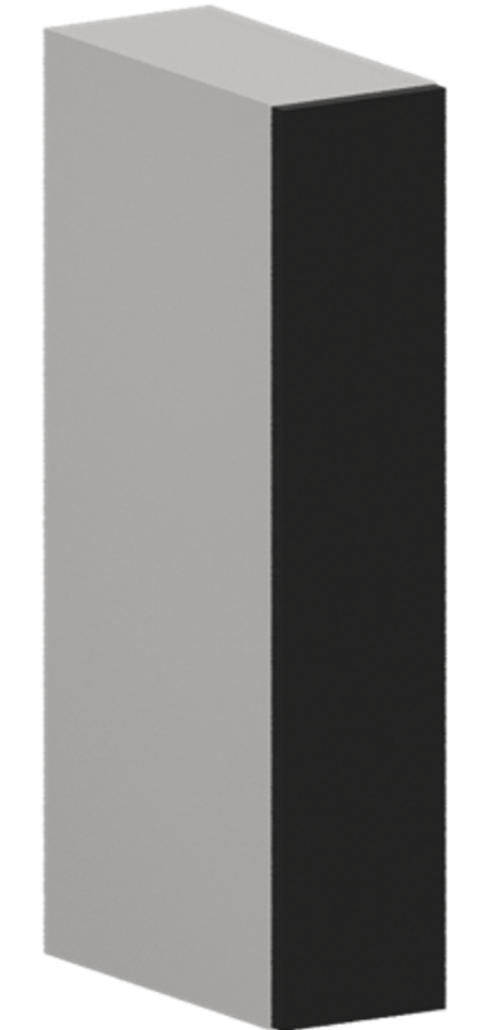 Кухня Модуль ШВБ 150М Белый / Черный матовый