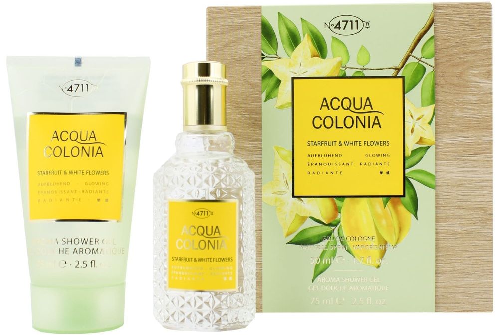 4711 Acqua Colonia Starfruit &amp; White Flowers Eau de Cologne 50 ml + Duschgel 75 ml Set 1 pcs
