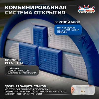 Быстроразводимый авиационный ангар «Орбита Полёта», 50×35×20 м