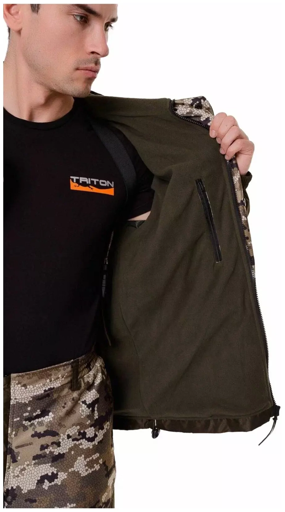 Демисезонный мужской костюм Onerus Горный -5 (Полофлис) Бежевый