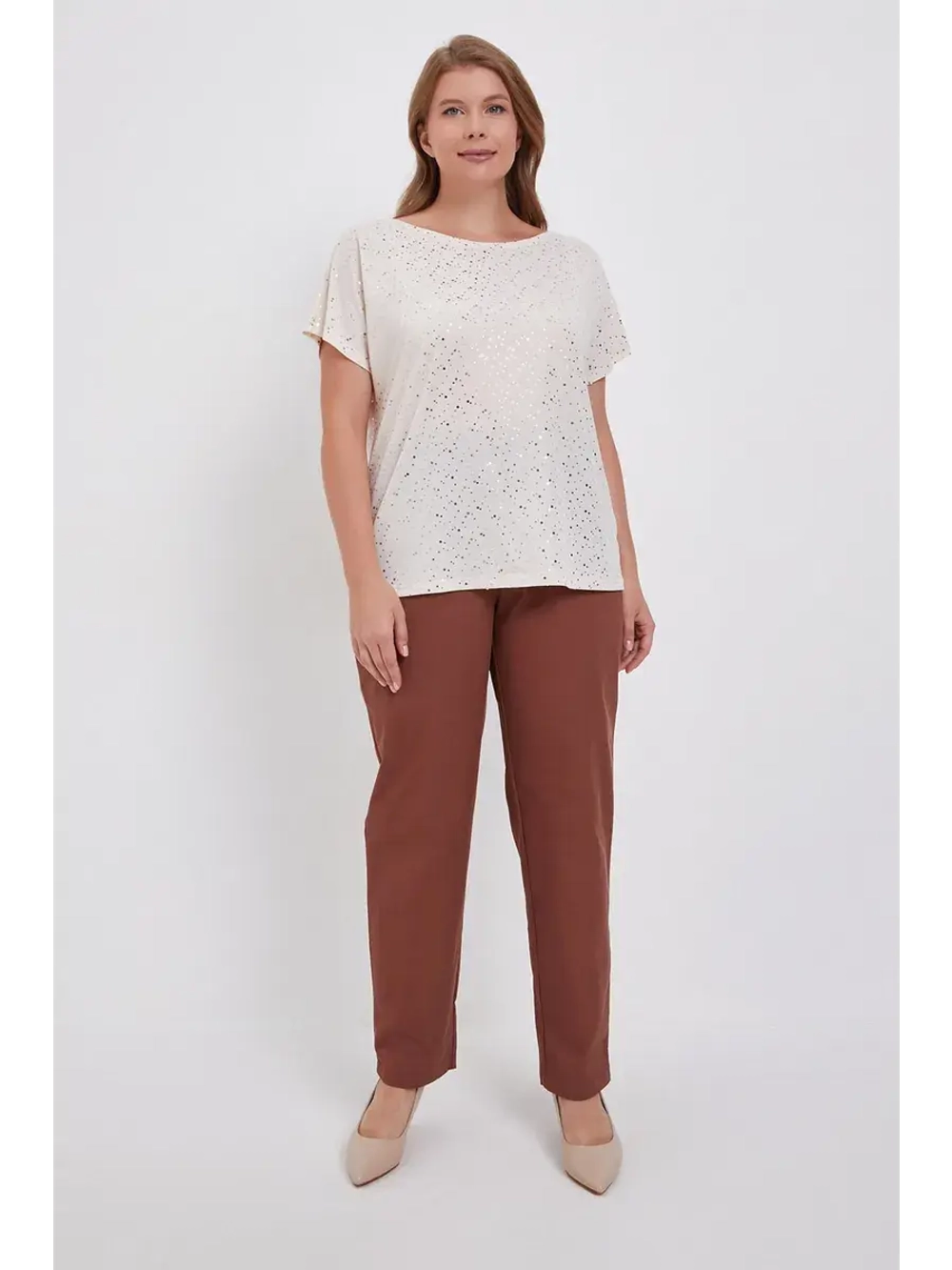 Брюки кэжуал пояс на резинке